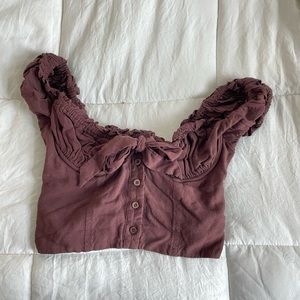 KENDALL & KYLIE: Brown Crop Top